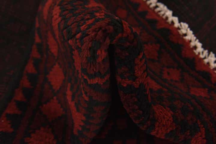 3' 3 x 4' 10 Hand Knotted Afghan Akhche Wool Rug