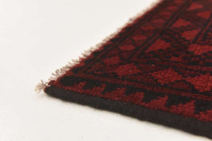 3' 3 x 4' 10 Hand Knotted Afghan Akhche Wool Rug