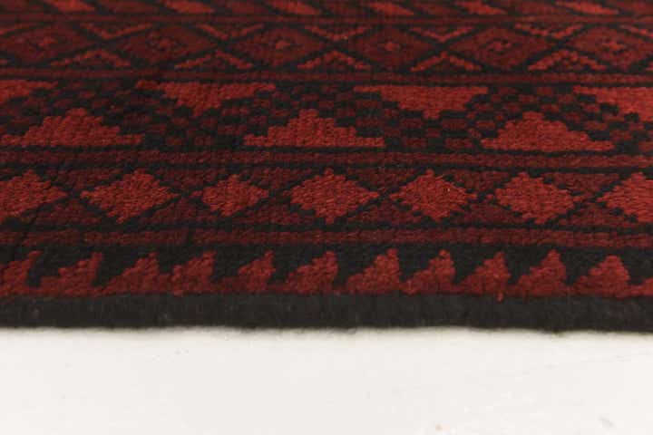 3' 3 x 4' 10 Hand Knotted Afghan Akhche Wool Rug