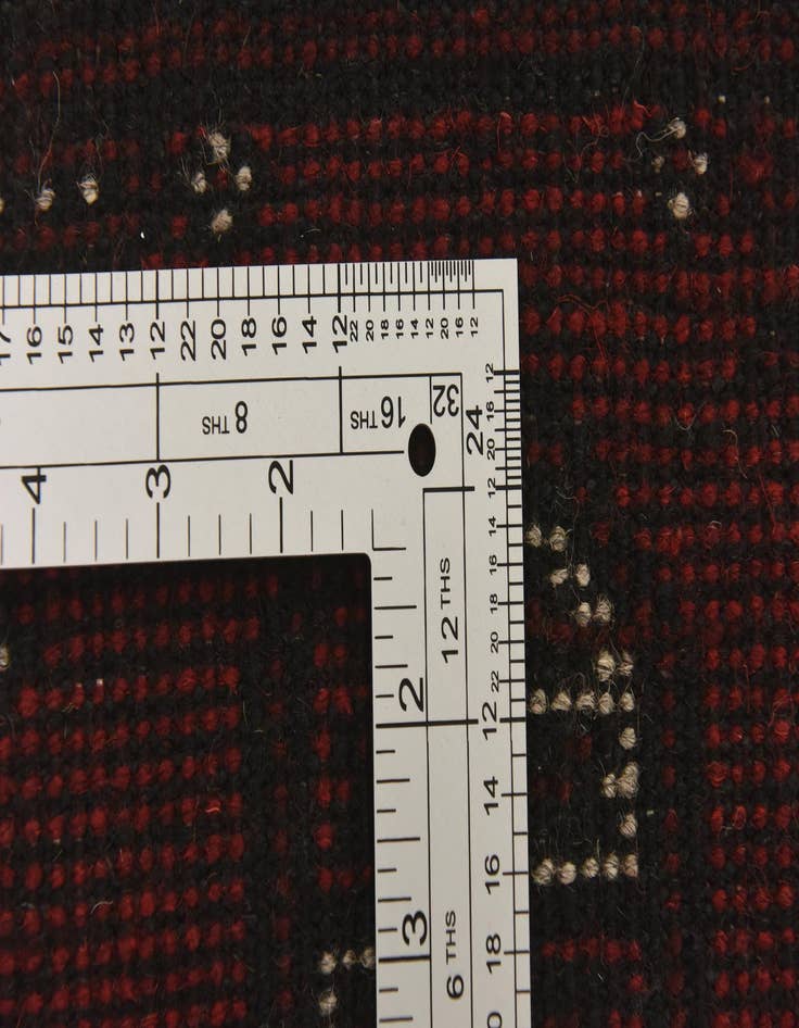 Detail image of 3' 2 x 4' 9  Hand Knotted Afghan Akhche Wool Rug