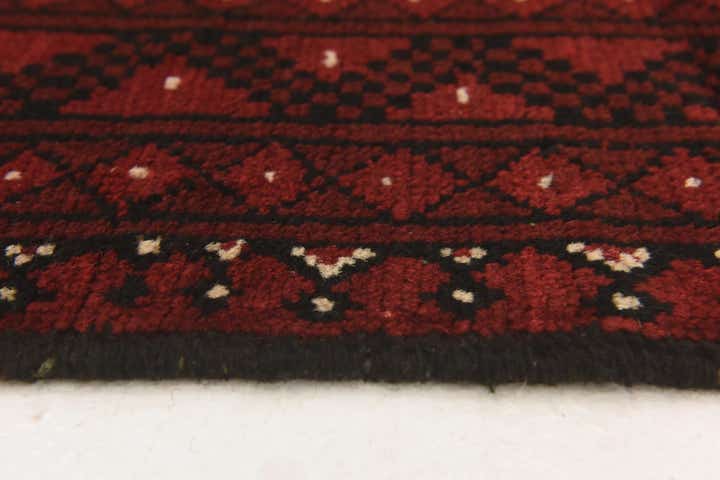 3' 3 x 4' 9 Hand Knotted Afghan Akhche Wool Rug