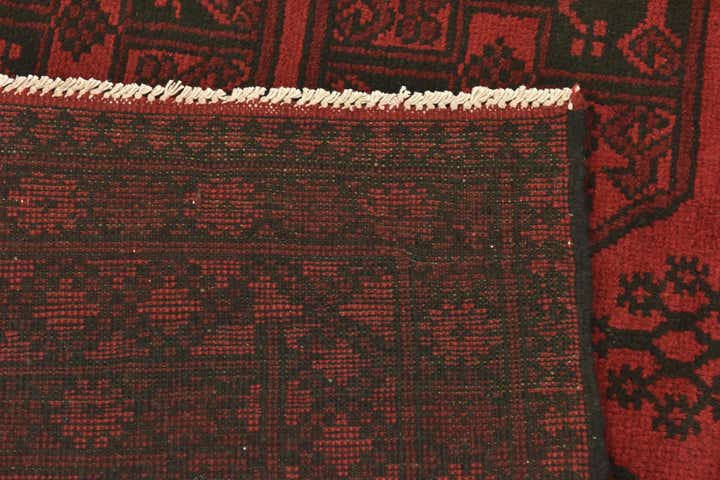 5' x 6' 5 Hand Knotted Afghan Akhche Wool Rug