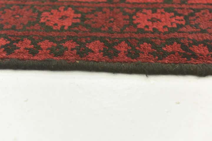 5' x 6' 5 Hand Knotted Afghan Akhche Wool Rug