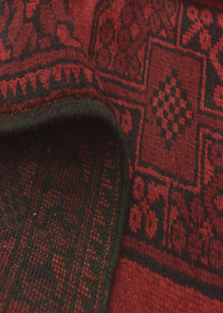 5' x 6' 5 Hand Knotted Afghan Akhche Wool Rug