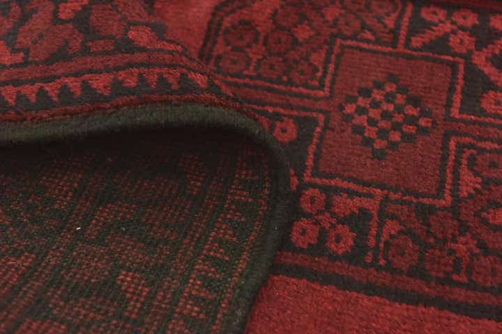 5' x 6' 5 Hand Knotted Afghan Akhche Wool Rug