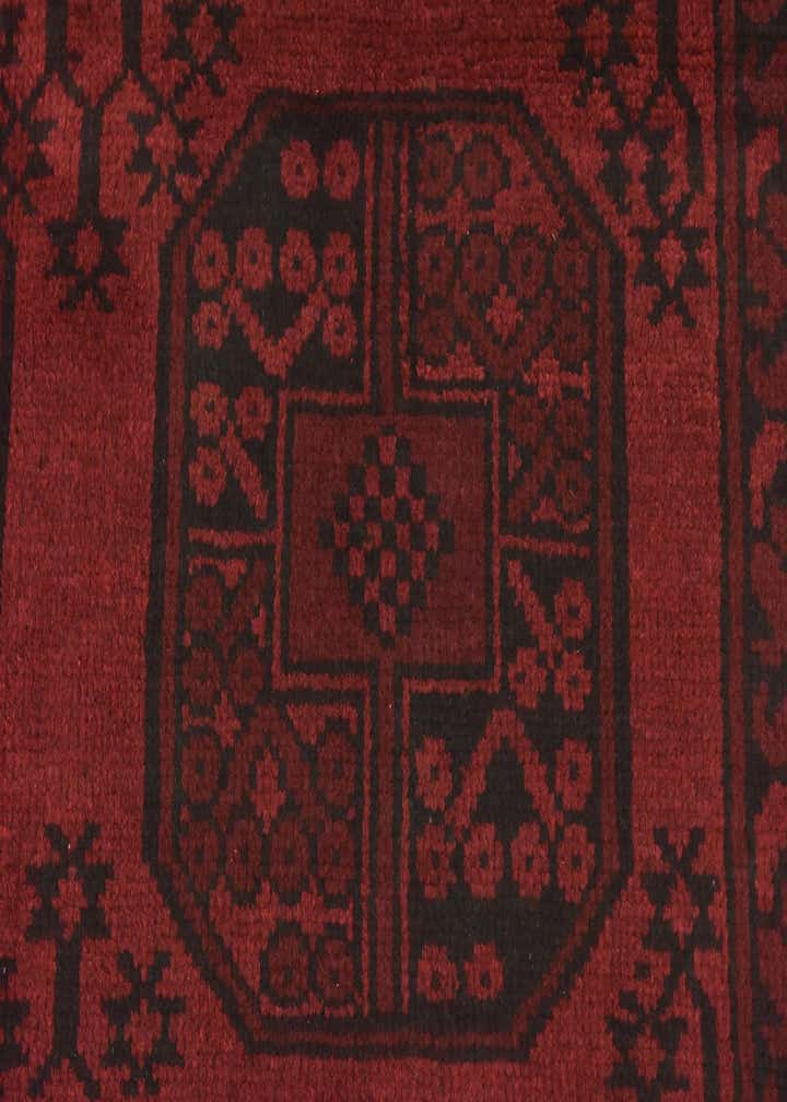 5' x 6' 5 Hand Knotted Afghan Akhche Wool Rug
