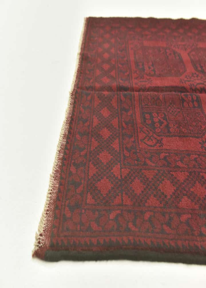5' x 6' 5 Hand Knotted Afghan Akhche Wool Rug