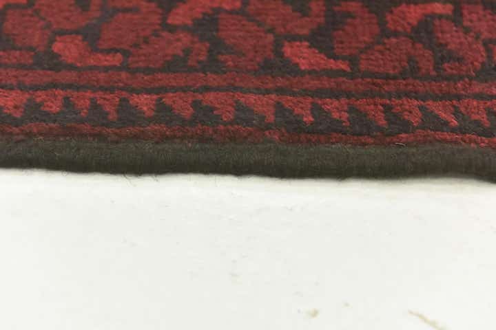 5' x 6' 5 Hand Knotted Afghan Akhche Wool Rug