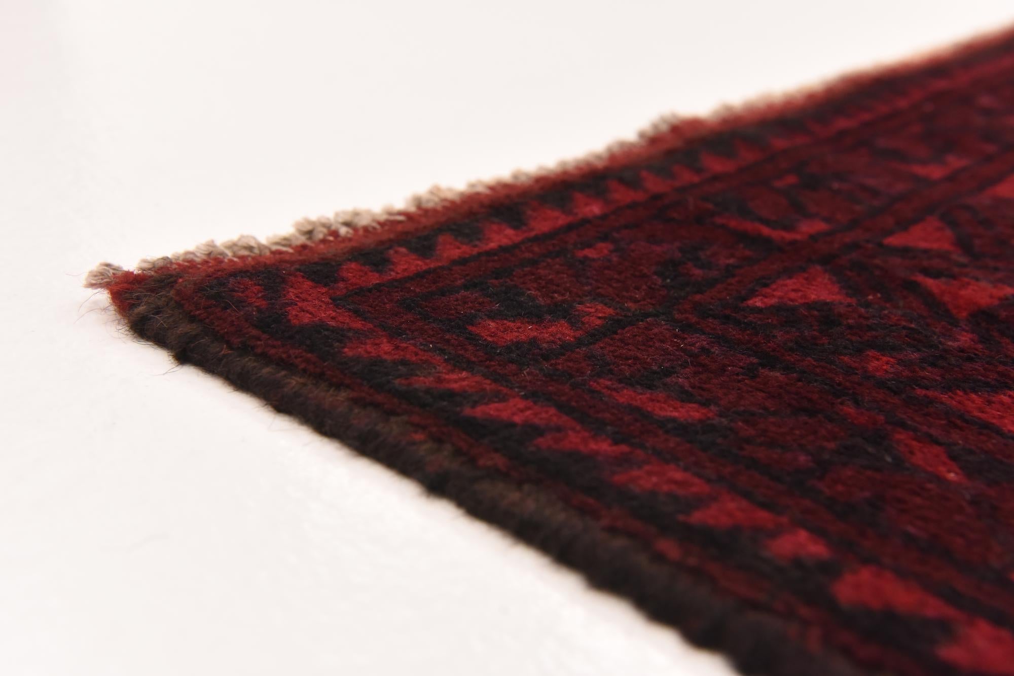 4' 11 x 6' 5 Hand Knotted Afghan Akhche Wool Rug
