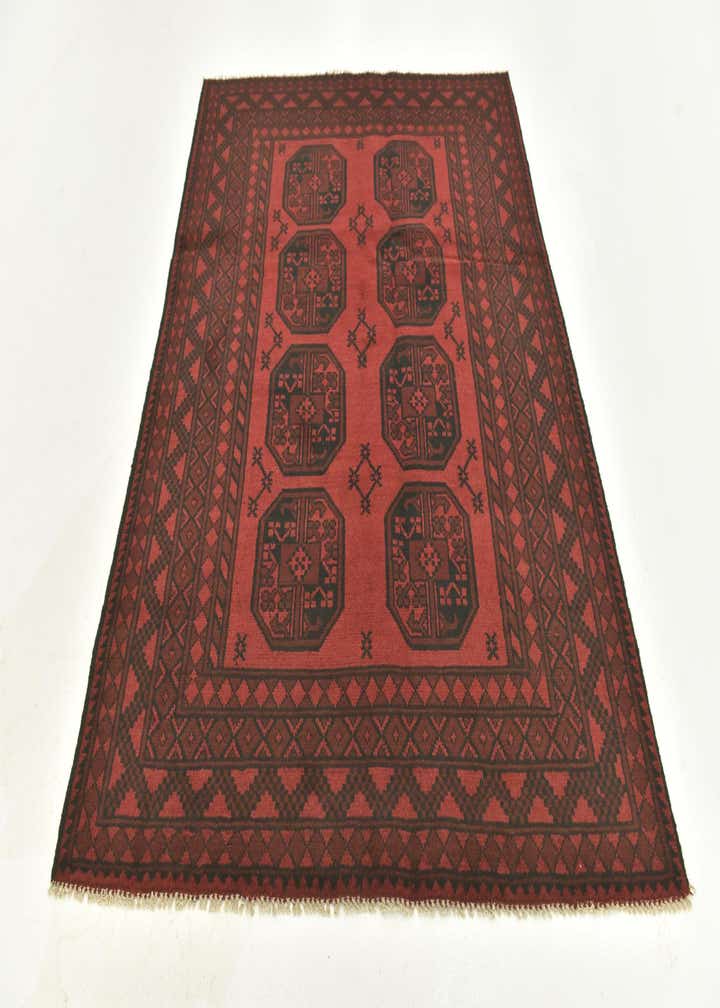 4' 10 x 6' 4 Hand Knotted Afghan Akhche Wool Rug
