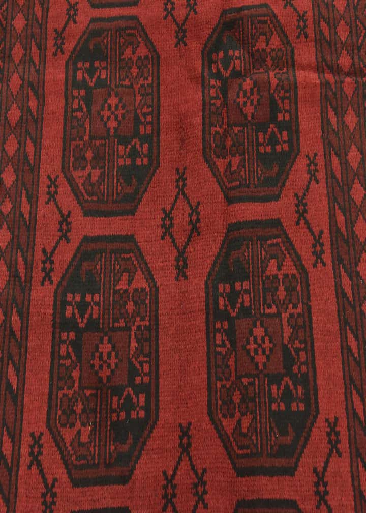 4' 10 x 6' 4 Hand Knotted Afghan Akhche Wool Rug