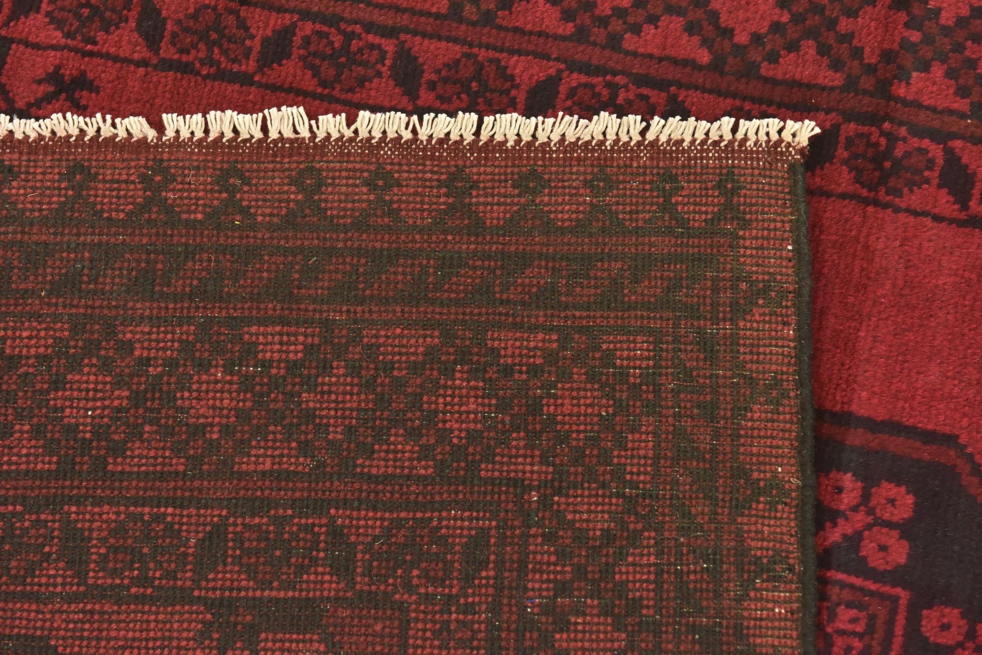 5' x 6' 2 Hand Knotted Afghan Akhche Wool Rug