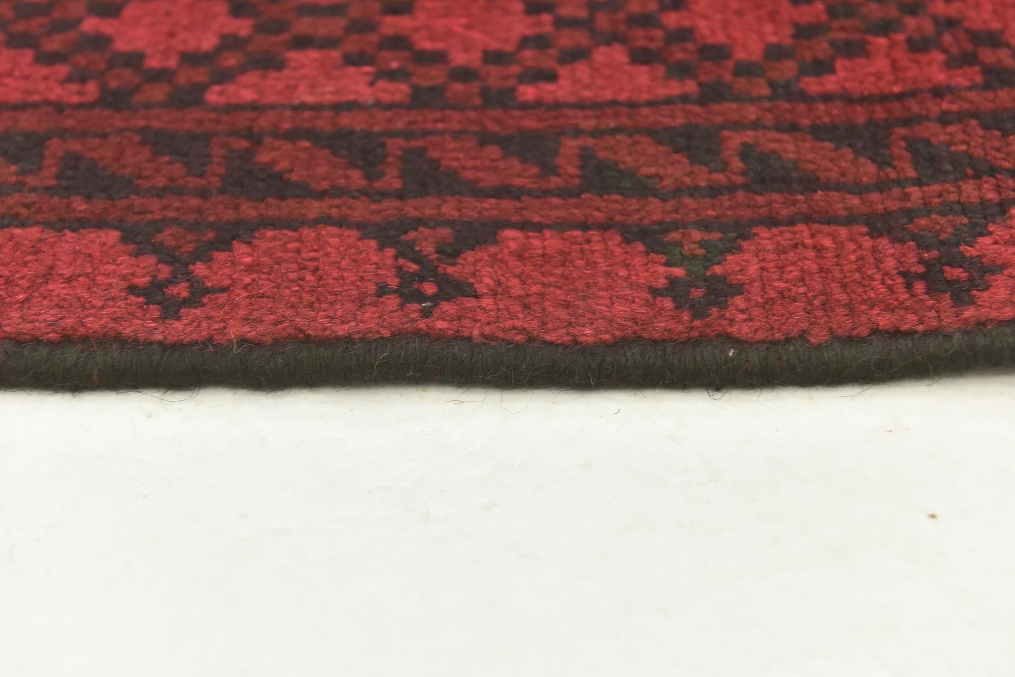 5' x 6' 2 Hand Knotted Afghan Akhche Wool Rug