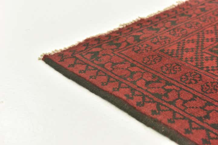 5' x 6' 6 Hand Knotted Afghan Akhche Wool Rug