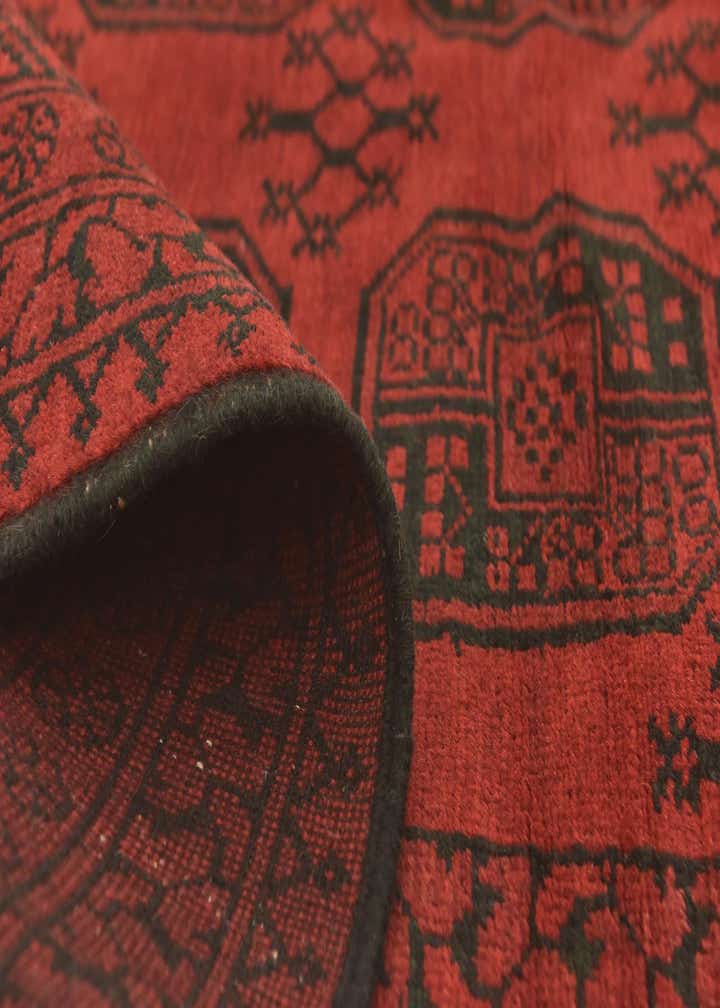 5' x 6' 6 Hand Knotted Afghan Akhche Wool Rug