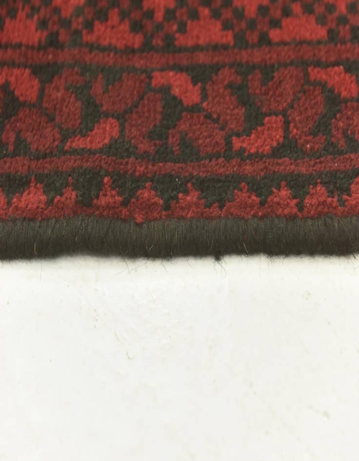 Detail image of 5' x 6' 6 Hand Knotted Afghan Akhche Wool Rug