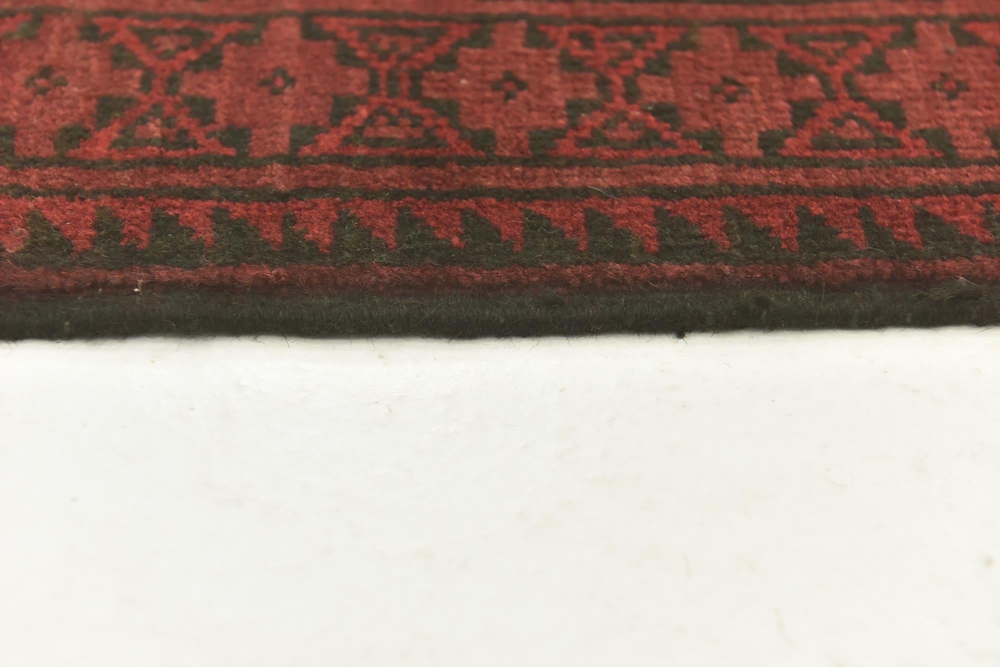 5' x 6' 4 Hand Knotted Afghan Akhche Wool Rug