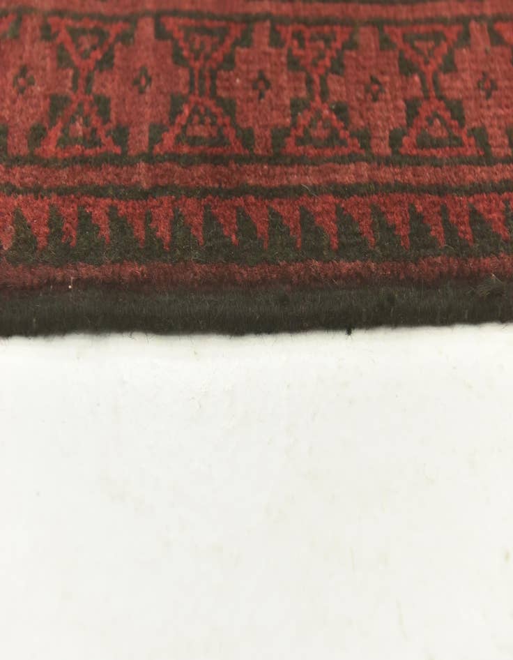 Detail image of 5' x 6' 4  Hand Knotted Afghan Akhche Wool Rug