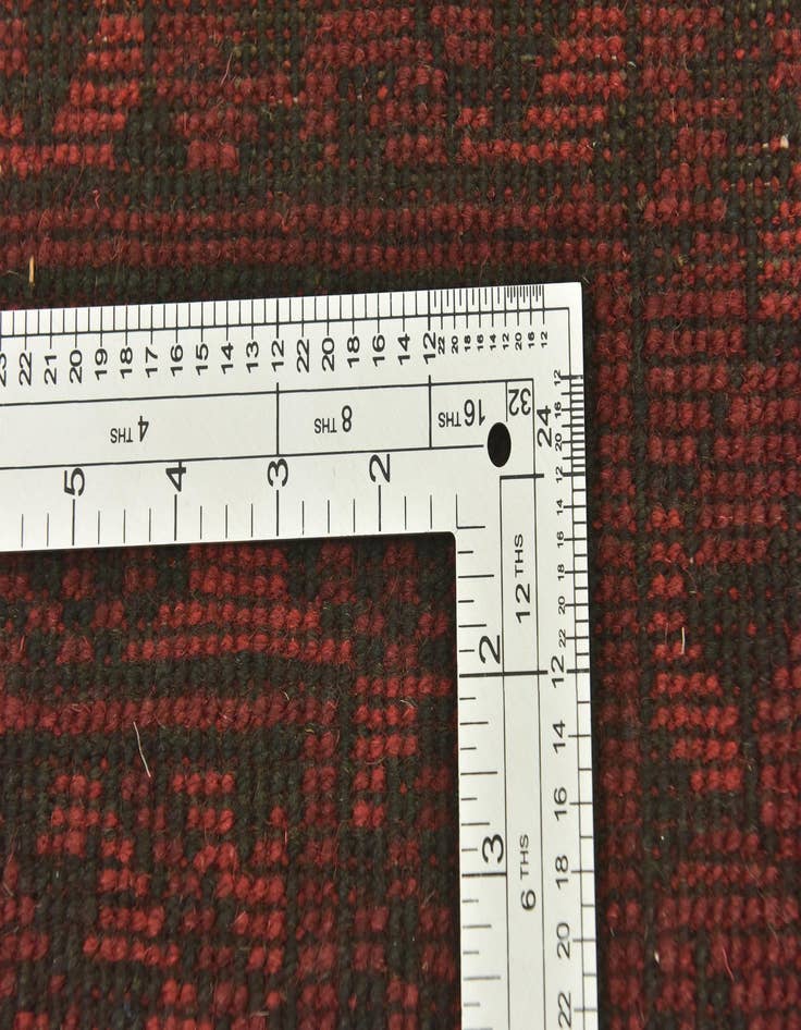 Detail image of 4' 9 x 6' 6  Hand Knotted Afghan Akhche Wool Rug