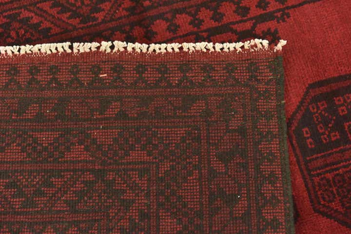 4' 9 x 6' 6 Hand Knotted Afghan Akhche Wool Rug