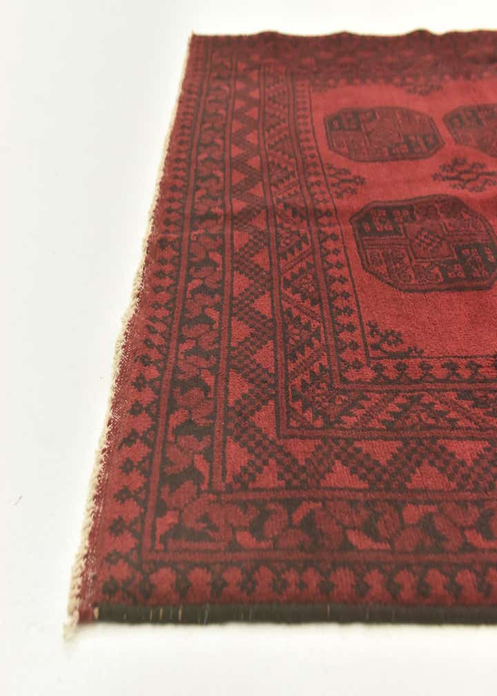 4' 9 x 6' 6 Hand Knotted Afghan Akhche Wool Rug