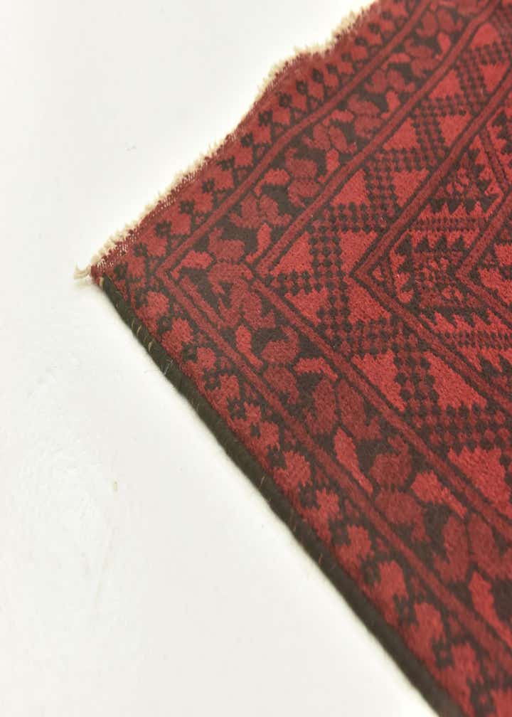 4' 9 x 6' 6 Hand Knotted Afghan Akhche Wool Rug