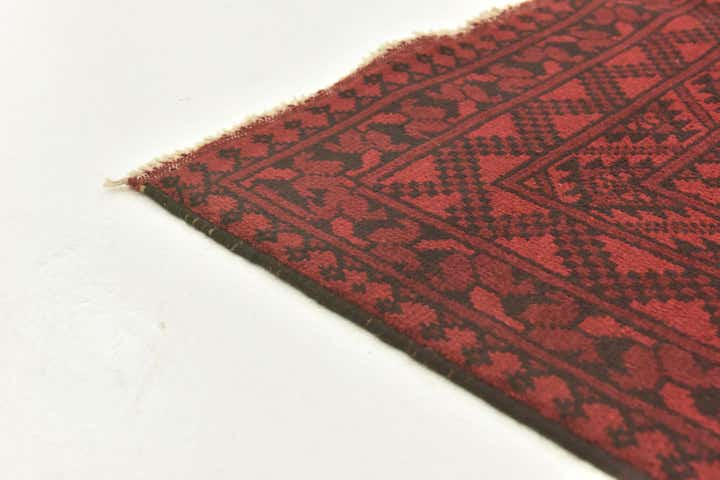 4' 9 x 6' 6 Hand Knotted Afghan Akhche Wool Rug