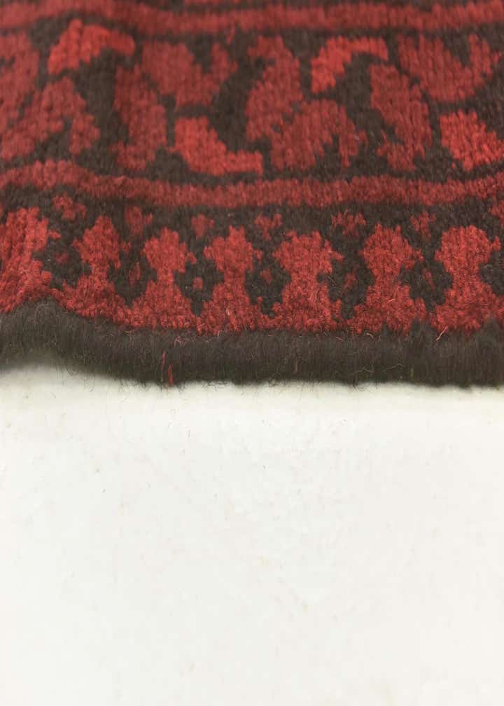 4' 9 x 6' 6 Hand Knotted Afghan Akhche Wool Rug