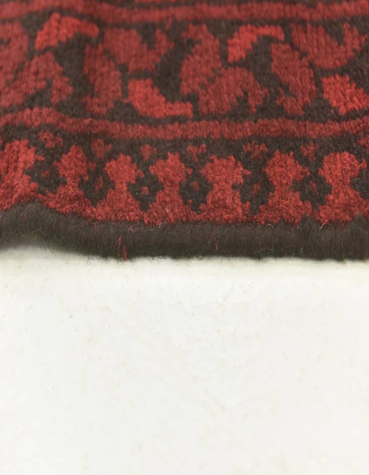 Detail image of 4' 9 x 6' 6  Hand Knotted Afghan Akhche Wool Rug