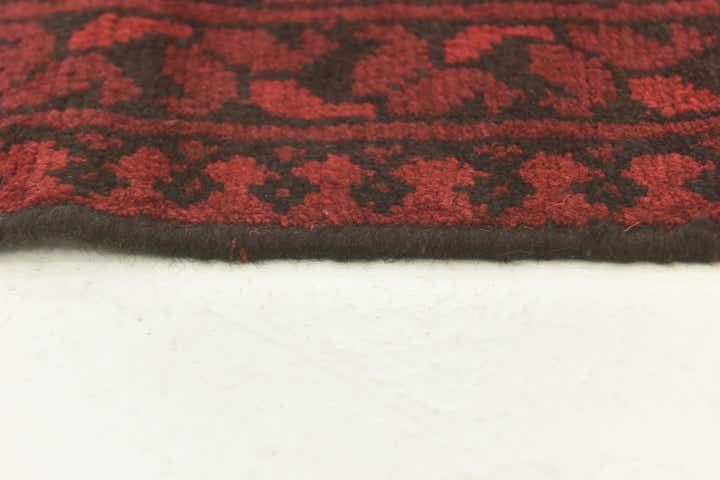 4' 9 x 6' 6 Hand Knotted Afghan Akhche Wool Rug