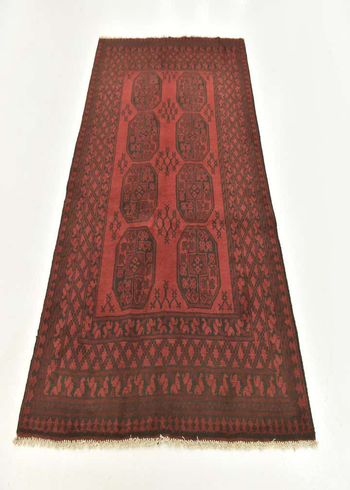 4' 10 x 6' 6 Hand Knotted Afghan Akhche Wool Rug