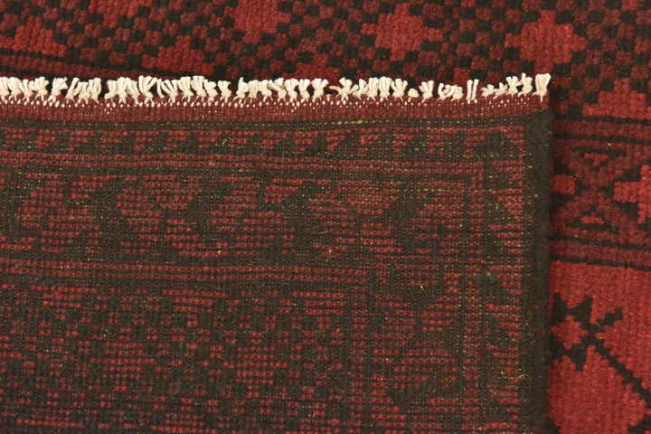 145cm x 195cm Noué main Afghan Akhche Tapis Laine