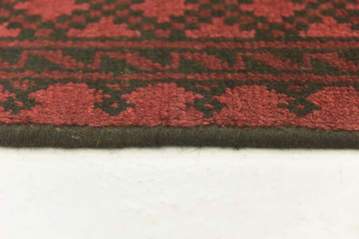 4' 9 x 6' 5 Hand Knotted Afghan Akhche Wool Rug