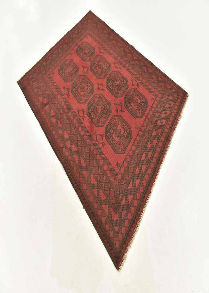 5' x 6' 4 Hand Knotted Afghan Akhche Wool Rug