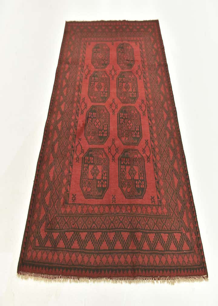 5' x 6' 4 Hand Knotted Afghan Akhche Wool Rug