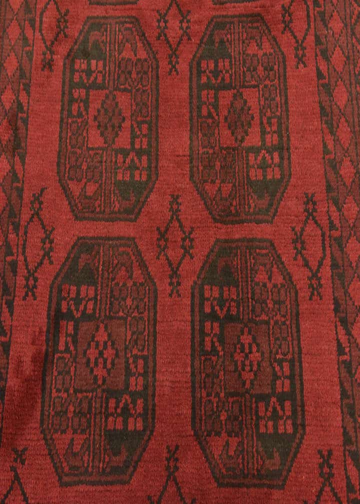 5' x 6' 4 Hand Knotted Afghan Akhche Wool Rug
