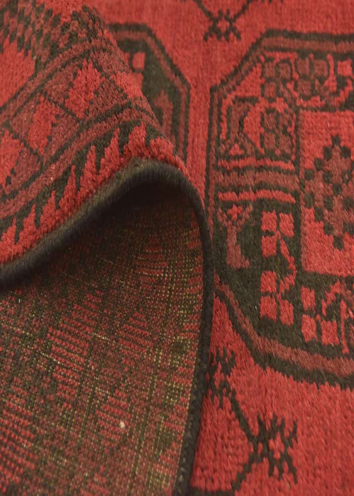 5' x 6' 4 Hand Knotted Afghan Akhche Wool Rug