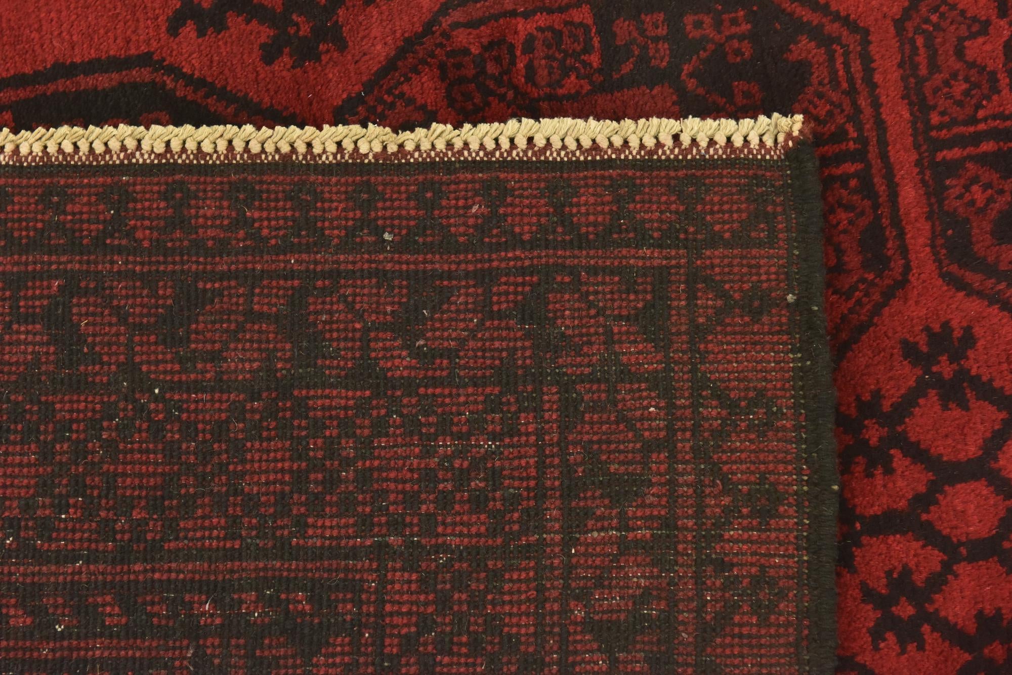 5' x 6' 3 Hand Knotted Afghan Akhche Wool Rug
