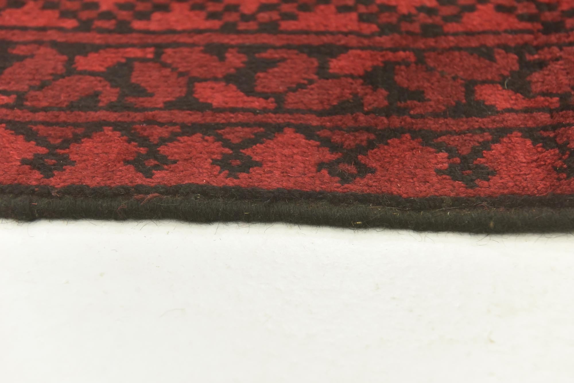 5' x 6' 3 Hand Knotted Afghan Akhche Wool Rug