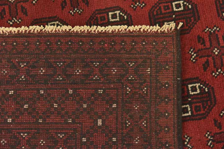 4' 10 x 6' 5 Hand Knotted Afghan Akhche Wool Rug