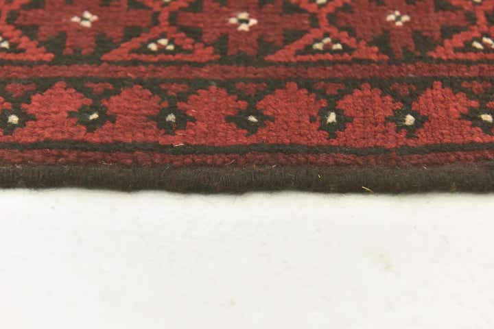 4' 10 x 6' 5 Hand Knotted Afghan Akhche Wool Rug