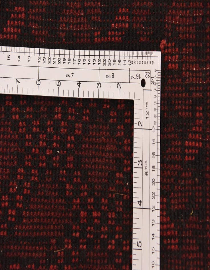 Detail image of 4' 11 x 6' 6  Hand Knotted Afghan Akhche Wool Rug