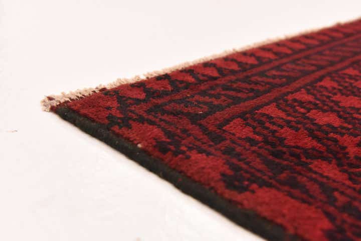 4' 9 x 6' 4 Hand Knotted Afghan Akhche Wool Rug