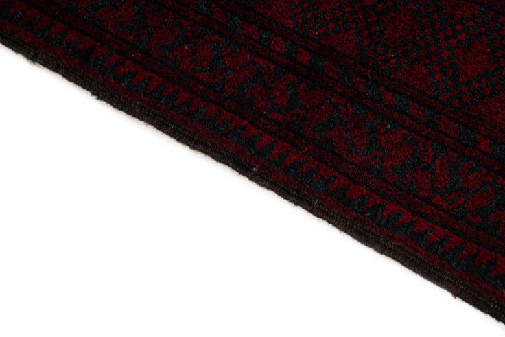 Detail image of 4' 5 x 7' 7 Hand Knotted Afghan Akhche Oriental Wool Rug