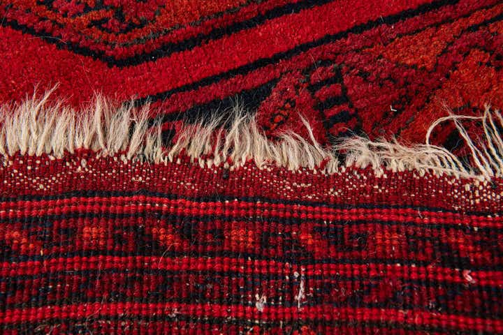 3' 6 x 6' 8 Hand Knotted Afghan Akhche Oriental Wool Rug