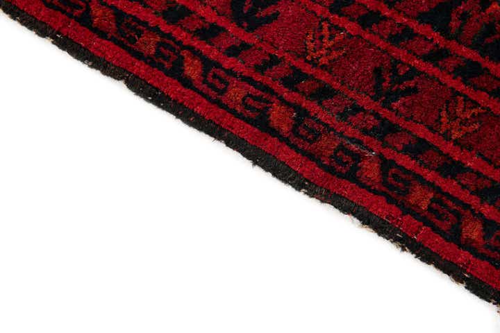 3' 6 x 6' 8 Hand Knotted Afghan Akhche Oriental Wool Rug