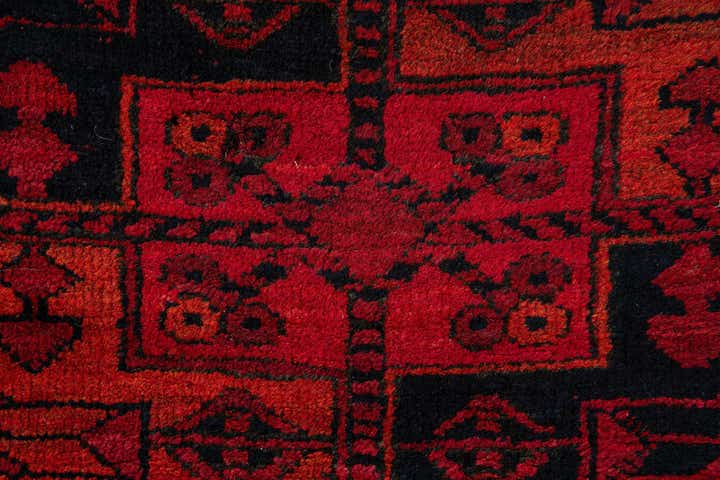 3' 6 x 6' 8 Hand Knotted Afghan Akhche Oriental Wool Rug
