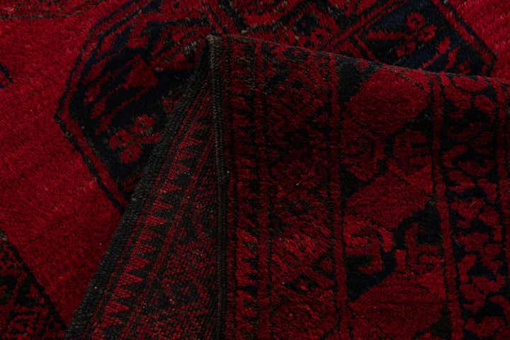 8' 4 x 10' 6 Hand Knotted Afghan Akhche Oriental Wool Rug