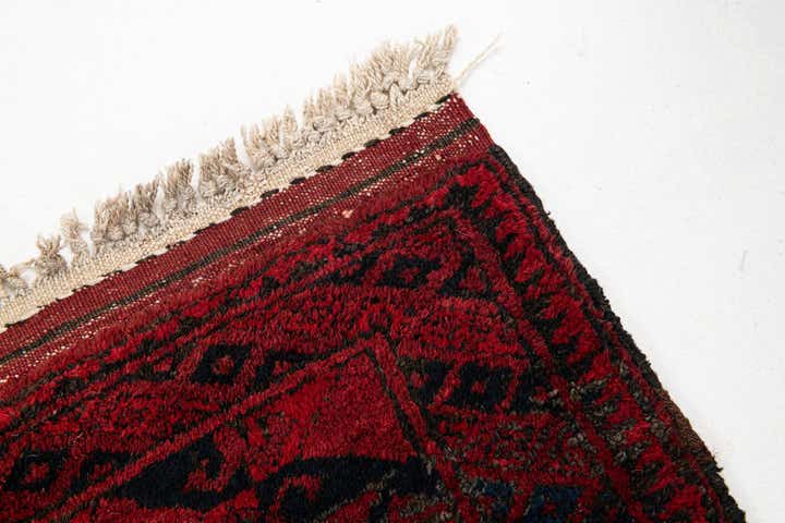 8' 4 x 10' 6 Hand Knotted Afghan Akhche Oriental Wool Rug