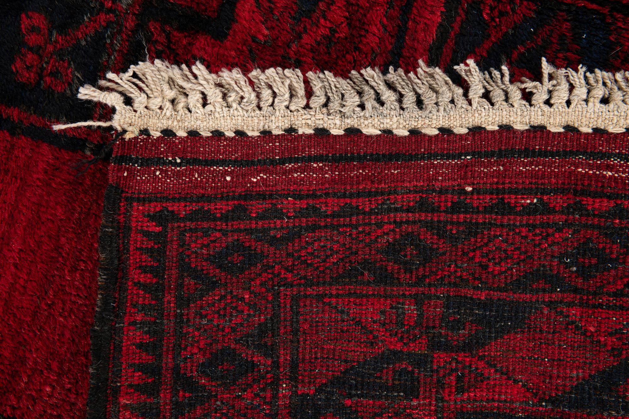 8' 4 x 10' 6 Hand Knotted Afghan Akhche Oriental Wool Rug